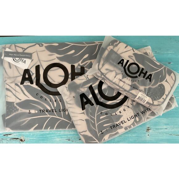 Rare Limited Edition Aloha Collection Holo Holo Reversible Tote Black/Sandstone - Picture 3 of 4